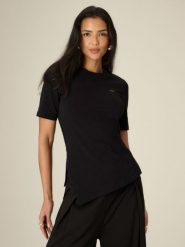 4F T-shirt regular gładki damski - czarny S. Czarne t-shirty damskie 4F, s, bez wzorów, z bawełny, bez kołnierzyka. Za 79.99 zł.