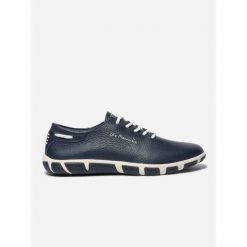 Skórzane trenery dla kobiet TBS Confort. Niebieskie obuwie sportowe casual damskie TBS, bez zapięcia. Za 445.50 zł.