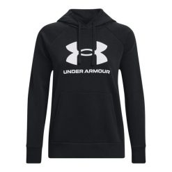 Bluza damska z kapturem Under Armour Rival Fleece Big Logo. Białe bluzy damskie Under Armour, m, bez wzorów, z materiału, z kapturem. Za 247.95 zł.