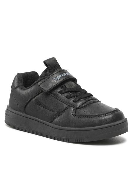 Sprandi Sneakersy CP23-6112(IV)CH Czarny. Czarne buty sportowe chłopięce Sprandi, ze skóry, bez zapięcia. Za 119.99 zł.