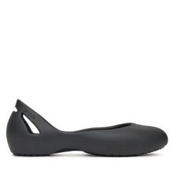 Baleriny Crocs. Czarne balerinki damskie Crocs, bez wzorów. Za 129.99 zł.