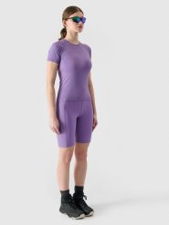 4F Legginsy kolarki trekkingowe damskie - fioletowe XL. Fioletowe legginsy damskie 4F, s, bez wzorów, z dzianiny. W wyprzedaży za 59.99 zł.