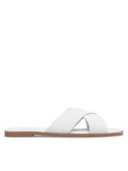 Jenny Fairy Klapki WFA2749-1 Biały. Białe klapki damskie Jenny Fairy, bez wzorów, z syntetyku, bez obcasa, bez zapięcia. Za 69.99 zł.