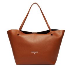 Torebka Patrizia Pepe. Brązowe shopper bag Patrizia Pepe, bez dodatków. Za 1,289.99 zł.