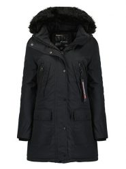 Geographical Norway Parka "Corta" w kolorze czarnym rozmiar: M. Czarne parki damskie Geographical Norway, m, bez kaptura. Za 373.35 zł.