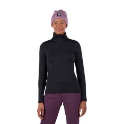Bluza Rossignol W Blackside Fleece HZ czarna. Czarne bluzy damskie Rossignol, na zimę, l, bez wzorów, bez kaptura. W wyprzedaży za 489.00 zł.
