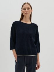 Someday. Sweter w kolorze granatowym rozmiar: 40. Niebieskie swetry klasyczne damskie someday., bez kołnierzyka. Za 239.99 zł.
