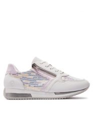 Remonte Sneakersy D0H12-80 Biały. Białe obuwie sportowe damskie Remonte, ze skóry, bez zapięcia. Za 189.99 zł.