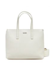 Calvin Klein Torebka Ck Must Small Tote K60K612904 Écru. Torebki klasyczne damskie Calvin Klein, ze skóry, bez dodatków. Za 329.99 zł.