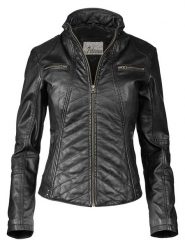 7eleven Skórzana kurtka w kolorze czarnym rozmiar: 48. Czarne kurtki damskie 7eleven, bez wzorów, ze skóry, bez kaptura. Za 434.99 zł.