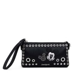 Torebka Desigual. Czarne listonoszki damskie Desigual, bez wzorów, bez dodatków. Za 219.99 zł.