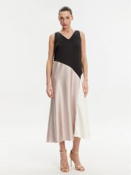 DKNY Sukienka koktajlowa DD4K6D69 Kolorowy Regular Fit. Sukienki damskie DKNY, bez wzorów, z syntetyku, wizytowe, bez ramiączek. Za 409.99 zł.