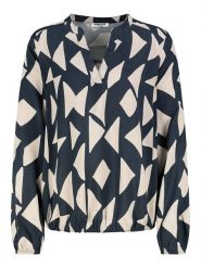 Sublevel Bluzka w kolorze granatowo-białym rozmiar: S. Niebieskie bluzki damskie Sublevel, s, bez wzorów, z wiskozy, klasyczne, bez kołnierzyka, bez ramiączek. Za 78.28 zł.