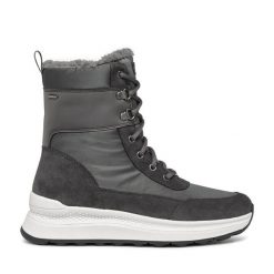 Śniegowce Geox. Szare śniegowce damskie Geox. Za 759.99 zł.