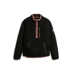 Damska bluza dresowa 1/2 z zamkiem błyskawicznym Superdry Outdoor. Czarne bluzy damskie Superdry, bez wzorów, z dresówki, bez kaptura. Za 404.55 zł.