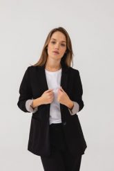 MARYNARKA NANCY CZARNA M - Flawless. Czarne marynarki i żakiety damskie Flawless, m, bez wzorów, biznesowe. Za 600.00 zł.