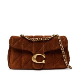 Torebka Coach. Brązowe torebki wieczorowe damskie Coach, bez wzorów, bez dodatków. Za 1,589.00 zł.
