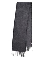 Becksöndergaard Wełniany szal "Solid Yuta" w kolorze antracytowym - 210 x 26 cm rozmiar: onesize. Czarne szaliki damskie Becksöndergaard, bez wzorów, z materiału. Za 244.22 zł.