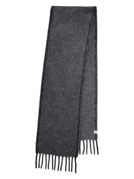 Becksöndergaard Wełniany szal "Solid Yuta" w kolorze antracytowym - 210 x 26 cm rozmiar: onesize. Czarne szaliki damskie Becksöndergaard, bez wzorów, z materiału. Za 252.94 zł.