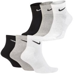 Skarpetki treningowe Nike Dri-Fit Training 3pack SX7677-901 wysokie. Białe skarpetki damskie Nike, bez wzorów. Za 49.90 zł.