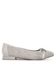 Caprice Baleriny 9-22503-42 Szary. Szare balerinki damskie Caprice, bez wzorów, ze skóry. Za 206.99 zł.