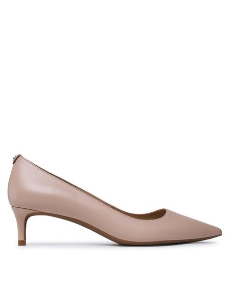 MICHAEL Michael Kors Czółenka Alina Flex 40R3ALMP1L Beżowy. Brązowe czółenka damskie MICHAEL Michael Kors, bez wzorów, ze skóry, bez obcasa. Za 599.99 zł.