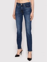 7 For All Mankind Jeansy Roxanne JSWX1200LM Granatowy Slim Fit. Niebieskie jeansy damskie 7 for all mankind. Za 989.99 zł.