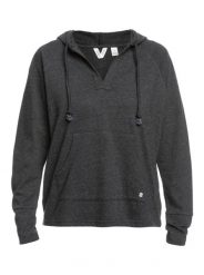 Bluza z kapturem ROXY DESTINATION SURF Czarna Damska. Szare bluzy damskie Roxy, l, bez wzorów, z bawełny, z kapturem. Za 269.75 zł.
