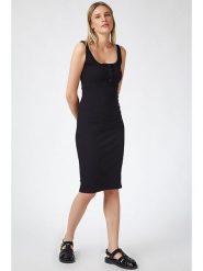 Happiness Istanbul Sukienka w kolorze czarnym rozmiar: 36. Czarne sukienki damskie Happiness Istanbul, bez wzorów, bez ramiączek. Za 56.99 zł.