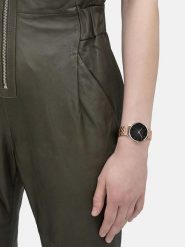 Liebeskind Zegarek kwarcowy w kolorze różowozłoto-czarnym rozmiar: onesize. Czarne, analogowe zegarki damskie Liebeskind, ze stali. Za 383.80 zł.