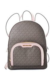 Michael Kors Skórzany plecak w kolorze czarno-jasnoróżowym - 23 x 30 x 10 cm rozmiar: onesize. Różowe plecaki Michael Kors, bez wzorów, z materiału. Za 652.99 zł.