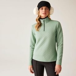 Bluza damska z suwakiem 1/4 Glamourize III Dare 2b. Zielone bluzy damskie Dare 2b, na zimę, bez wzorów, z dzianiny, bez kaptura. W wyprzedaży za 257.00 zł.