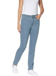 Heine Dżinsy - Slim fit - w kolorze błękitnym rozmiar: 38. Niebieskie jeansy damskie Heine. Za 83.42 zł.