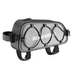 Torba rowerowa na ramę płetwa Rockbros 039 sztywna. Brązowe torebki klasyczne damskie ROCKBROS, bez dodatków. Za 79.99 zł.
