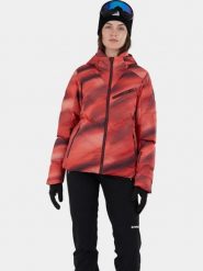 Kurtka Narciarska Damska Fundango Elyra. Czerwone kurtki sportowe damskie FUNDANGO, na zimę, m, bez wzorów, z materiału, bez kaptura. Za 499.00 zł.