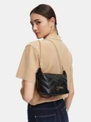 Guess Torebka J6YZ10 W2515 Czarny. Czarne listonoszki damskie Guess, z aplikacjami, ze skóry, bez dodatków. Za 217.99 zł.