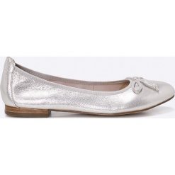Caprice - Baleriny. Szare balerinki damskie Caprice, z materiału. W wyprzedaży za 159.90 zł.