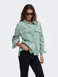 ONLY Kurtka dżinsowa w kolorze jasnozielonym rozmiar: XL. Zielone kurtki damskie Only, xl, bez wzorów, z bawełny, bez kaptura. Za 150.95 zł.