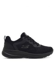 Skechers Sneakersy 12607 BBK Czarny. Czarne obuwie sportowe damskie Skechers, z materiału, bez zapięcia. Za 199.99 zł.