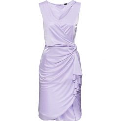 Sukienka z wycięciami bonprix bez. Fioletowe sukienki damskie bonprix, bez rękawów. Za 129.99 zł.