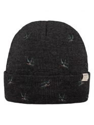 Barts Czapka "Vinson" w kolorze antracytowym rozmiar: onesize. Czarne czapki damskie Barts, z aplikacjami, ze splotem. Za 78.66 zł.