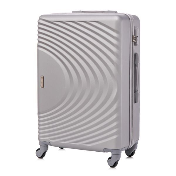 Mała walizka SINOPE BETLEWSKI srebrna BWA-055 S. Szare walizki Betlewski, bez wzorów, z materiału, małe. Za 229.99 zł.