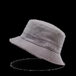 Bucket Hat WINGS UNLEASH bawełniany kapelusz GREY. Szare kapelusze damskie Wings, bez wzorów, z bawełny, eleganckie. Za 49.90 zł.