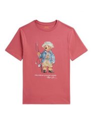 Polo Ralph Lauren T-Shirt 323B18890003 Czerwony jasny Regular Fit. Czerwone t-shirty i koszulki chłopięce Polo Ralph Lauren, bez wzorów, z bawełny, bez kołnierzyka, bez ramiączek. Za 289.99 zł.