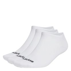 Cienkie skarpetki przed kostkę Linear – 3 pary. Białe skarpetki damskie Adidas, bez wzorów, z bawełny. Za 43.99 zł.