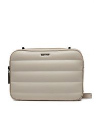 Calvin Klein Torebka Line Quilt Camera Bag K60K612114 Szary. Szare listonoszki damskie Calvin Klein, bez wzorów, ze skóry, bez dodatków. Za 559.99 zł.