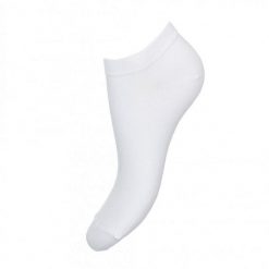 Bawełniane stopki GŁADKIE BIAŁE 968. Białe skarpetki damskie Milena, bez wzorów, z bawełny. Za 13.90 zł.