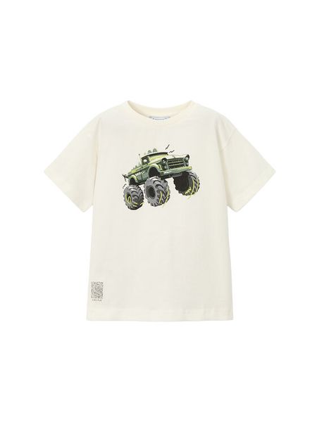Mayoral T-Shirt 3069 Biały Regular Fit. Białe t-shirty i koszulki chłopięce Mayoral, bez wzorów, z bawełny, bez kołnierzyka, bez ramiączek. Za 48.99 zł.