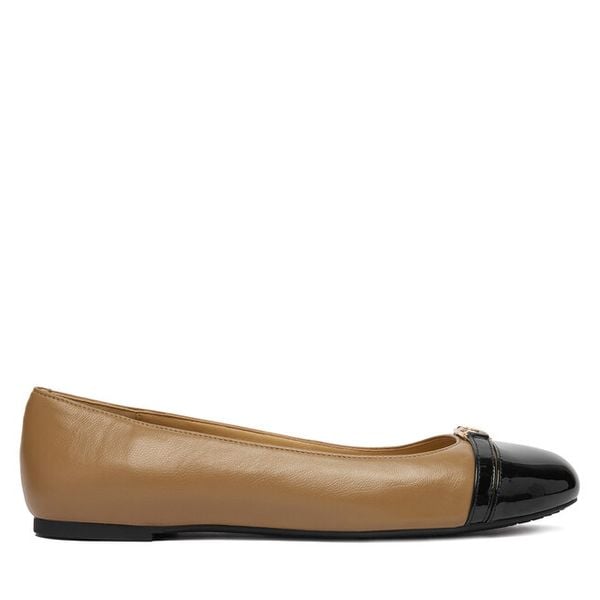 Baleriny MICHAEL Michael Kors. Brązowe balerinki damskie MICHAEL Michael Kors, bez wzorów. Za 419.99 zł.
