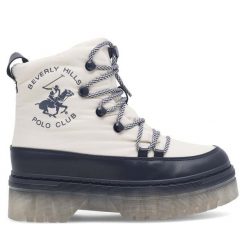 Trapery Beverly Hills Polo Club. Białe trapery damskie Beverly Hills Polo Club, bez zapięcia. Za 124.99 zł.